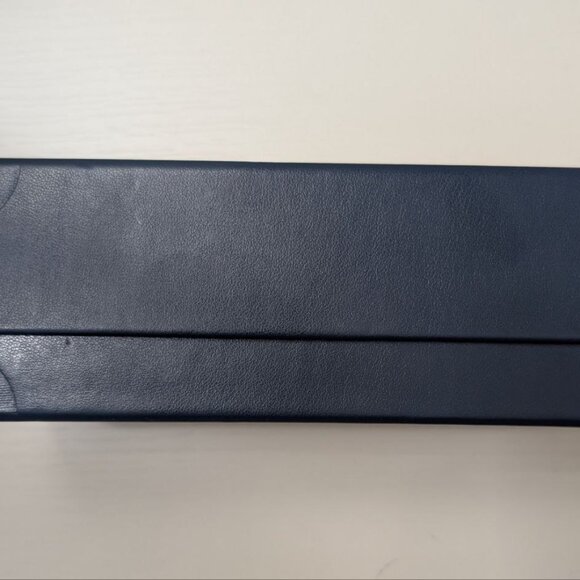 LOUIS VUITTON Navy Empty Box Sunglasses / glasses Case Magnetic Box 6.5x2.8x2.4” - Picture 7 of 7